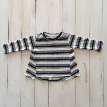 Polera Camille & Sophie Talla 12-18M Rayas horizontales.