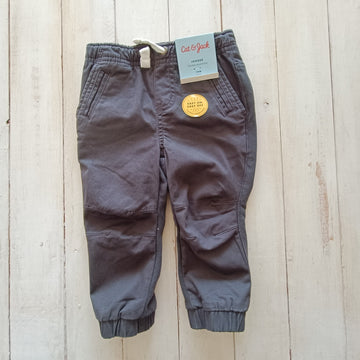 NUEVO Pantalón Cat & Jack 18M Jogger Gris oscuro.