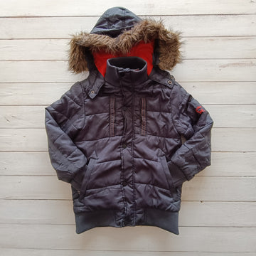 NUEVO Parka Triple Five Talla 6 Gris Oscuro