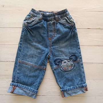 Jeans Woof Talla 6-9M Perrito