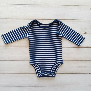 Body Carter´s 3M Azul marino, líneas blancas
