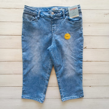 NUEVO Jeans Pescador Cat & Jack Talla 10-12 Mezclilla claro