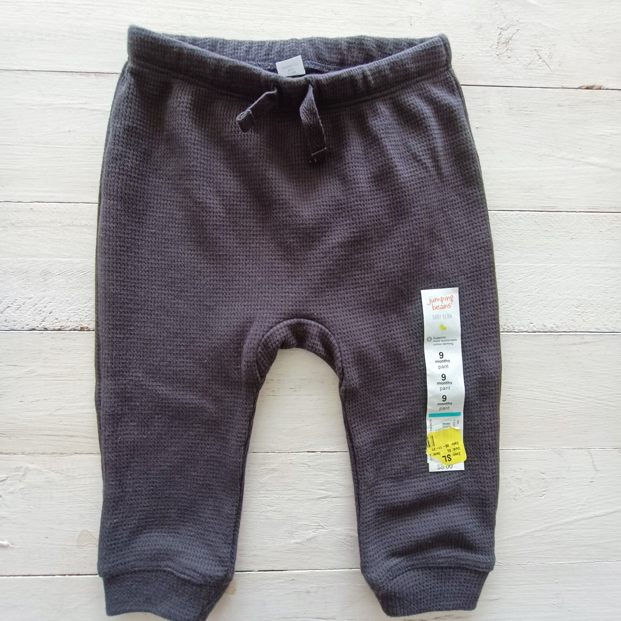 NUEVO Pantalón Jumping Beans 9M Gris oscuro