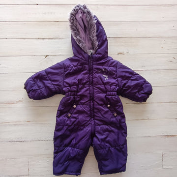 Saco Baby Club 3-6M Morado. Forro interior de polar