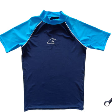 Polera Neptune Talla 14 Bicolor. Calipso y azul.