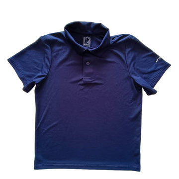 Polera Decathlon T10 Azul con cuello.