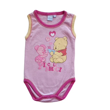 Body Disney 6M Rosado. Winnie Pooh y Piglet.