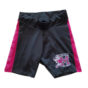 NUEVO Short Mónica  Talla 2 Negro. Laterales Fucsia.