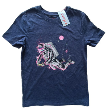 NUEVA Polera Cat & Jack Talla 8-10 Azul Astronauta