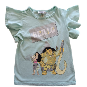 Polera Disney T6 Celeste. Moana.