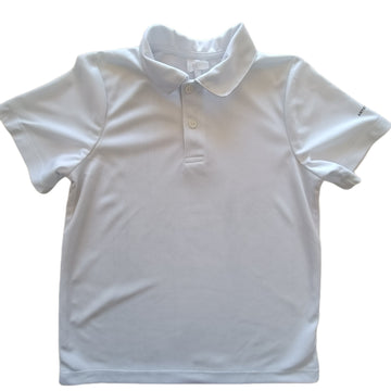 NUEVA Polera Sin Marca T6-7 Blanca. Cuello.