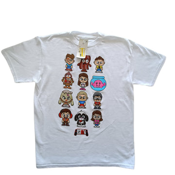 NUEVA Polera FGTeeV Talla 12 Blanca. Figuras de niños.