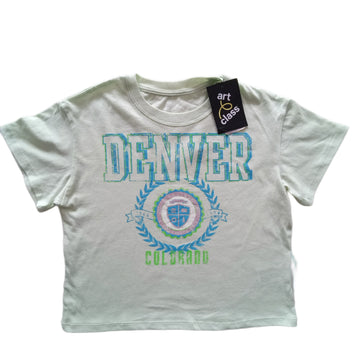 NUEVA Polera Art Class Talla 6-7 Verde. Denver.