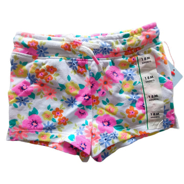 NUEVO Short Cat & Jack  18M Blanco con flores.