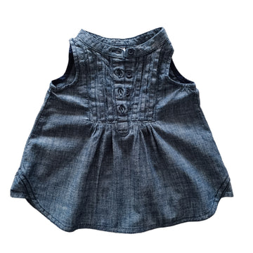 Vestido Baby Gap 0-3M Mezclilla Azul.