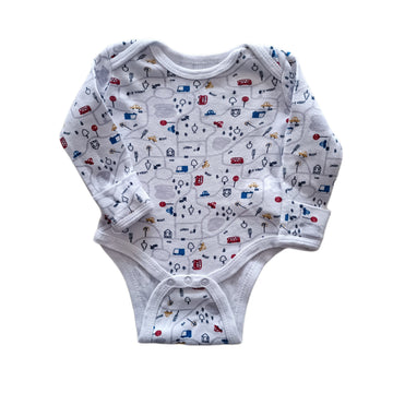 Body Boulevard Baby 0-3M Blanco. Ciudad.