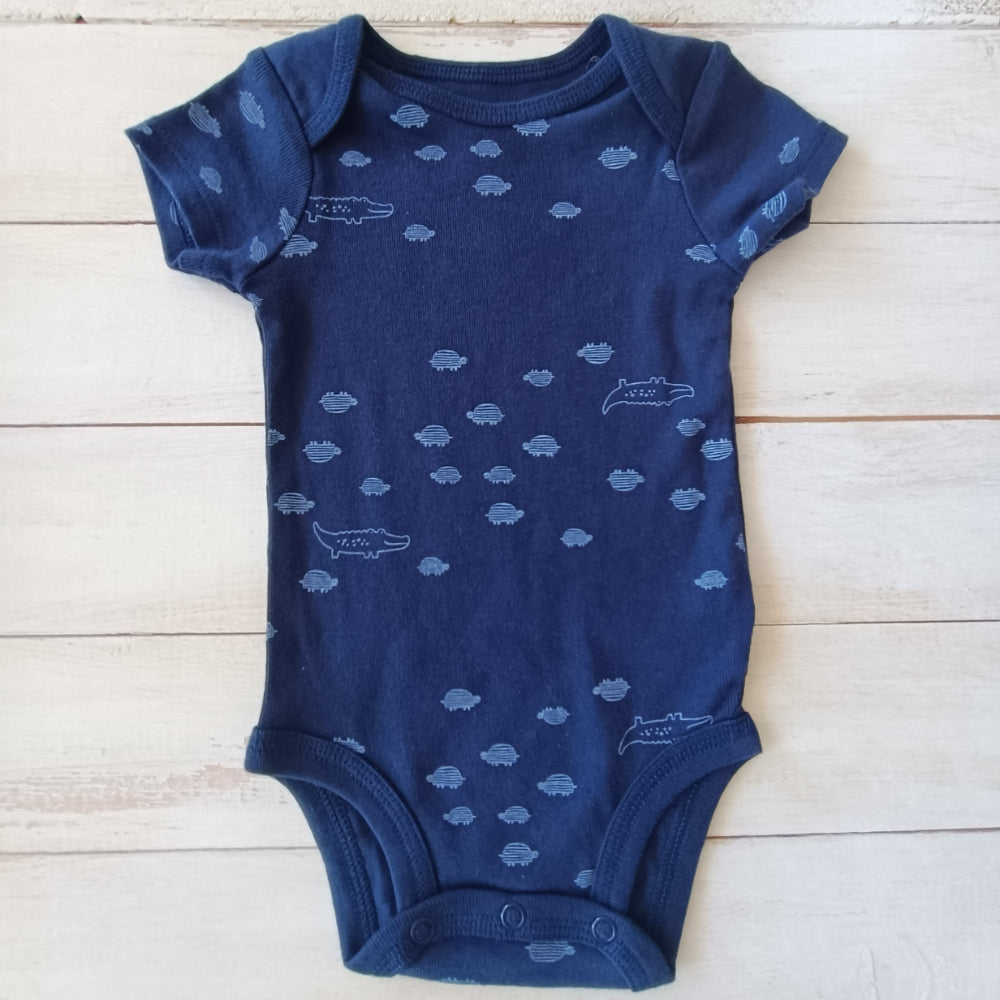 NUEVO Body Carter's  Niño 3M Azul Tortugas