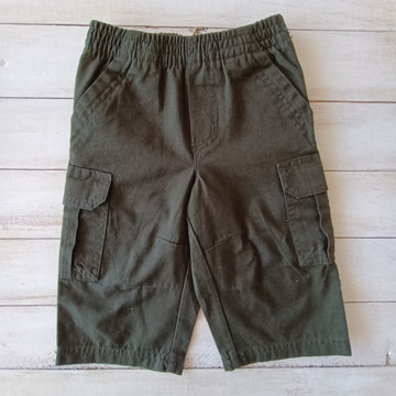 NUEVO Pantalón Gabardina Faded Glory Niño 12M Verde Tipo Cargo