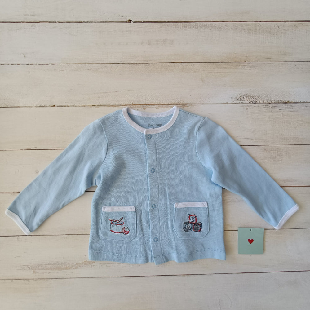 Polerón First Hugs NUEVO Niño 6-9M Celeste