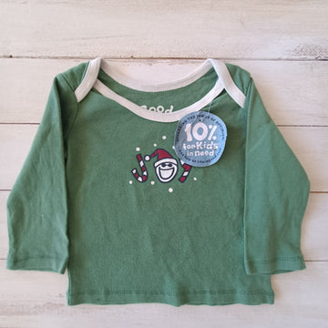 Polera Life Is Good Niño 3-6M Verde