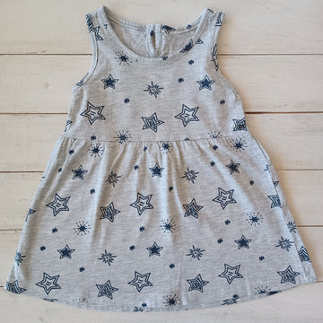 Vestido Harvest 18-24M Gris Estrellas